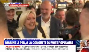 Présidentielle 2022: Marine Le Pen est arrivée à Saint-Rémy-sur-Avre, dans l'Eure-et-Loir