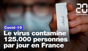 Covid-19: 125.000 personnes sont contaminées chaque jour en France