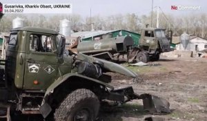 NoComment : des chars russes détruits exhibés comme des trophées près de Kharkiv