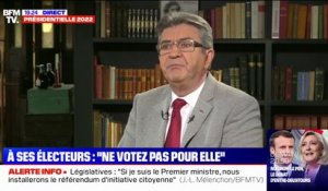 Jean-Luc Mélenchon "comprend" les électeurs qui n'ont pas envie de voter pour Emmanuel Macron