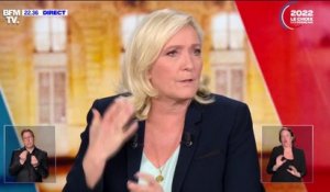 Marine Le Pen à Emmanuel Macron sur les éoliennes: "Je crois que vous voulez en mettre sur toutes les côtes sauf en face du Touquet"