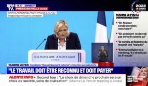 Marine Le Pen: "Peuple de France, (...) défend ton avenir"