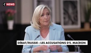 Marine Le Pen, à propos des accusations d’Emmanuel Macron : «C’est une diffamation […] Tout cela a vocation à me salir»