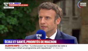 Emmanuel Macron: "C'est un référendum sur l'avenir de la France, ce 24 avril"