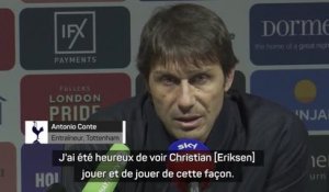 34e j. - Conte : "Heureux de voir Christian Eriksen jouer au football à ce niveau"