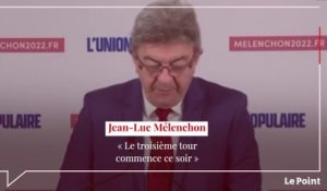 Jean-Luc Mélenchon : « Le troisième tour commence ce soir »