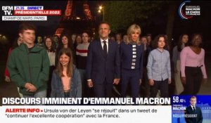 Emmanuel Macron arrive au Champ-de-Mars sur l'hymne européen