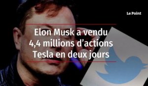 Elon Musk a vendu 4,4 millions d’actions Tesla en deux jours