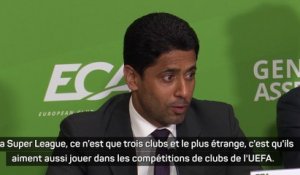 Nasser Al-Khelaifi : "Tout le monde est contre la Super League"
