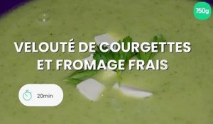 Velouté de courgettes et fromage frais