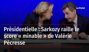Présidentielle : Sarkozy raille le score « minable » de Valérie Pécresse