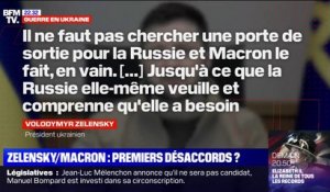 Un désaccord entre Macron et Zelensky sur la négociation avec Poutine ?