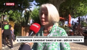 Sereine Mauborgne : «Éric Zemmour est surtout allé dans les villes où il y a la plage, or la circonscription est beaucoup plus grande que cela. Je pense qu’en un mois, il va falloir qu’il apprenne à connaître le reste, c’est un sacré défi pour lui»