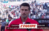 Djokovic : « Je ne pouvais rêver mieux avant Roland-Garros » - Tennis - Rome