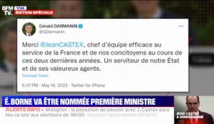 Gérald Darmanin remercie Jean Castex, "chef d'équipe efficace au service de la France"