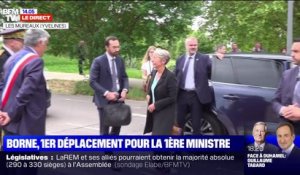 Élisabeth Borne est arrivée aux Mureaux pour son premier déplacement en tant que Première ministre