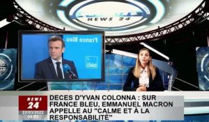 Décès d'Ivan Colonna : Emmanuel Macron appelle au "calme et à la responsabilité" en Bleu, France
