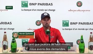 Roland-Garros - "Day" ou "Night" pour Djokovic : "Parfois, nos demandes ne sont pas toujours acceptées"