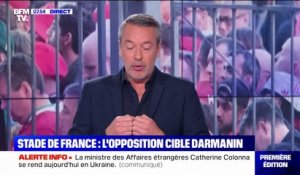 Stade de France: l'opposition cible Gérald Darmanin