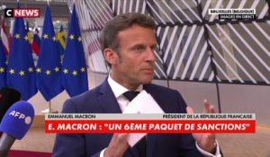 Emmanuel Macron annonce «un 6e paquet de sanctions» contre la Russie