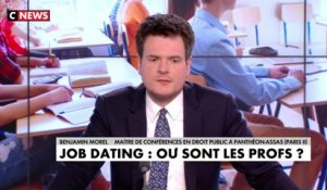 Benjamin Morel sur le job dating : «C’est extrêmement grave»