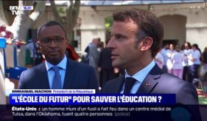 Emmanuel Macron souhaite généraliser partout sur le territoire "l'école du futur" "dans les prochains mois"