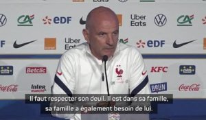 Bleus - Stéphan : "Il faut respecter le deuil de Didier"
