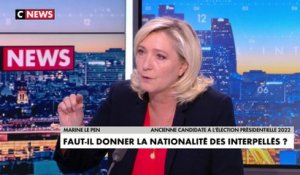 Marine Le Pen : «Le lien aujourd'hui est fait entre l'immigration anarchique depuis des années et la gravité de cette délinquance qui n'a plus de limite»