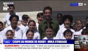 Mika s'associe à la Coupe du monde de rugby et devient le parrain de l'association "la Mêlée des Chœurs"