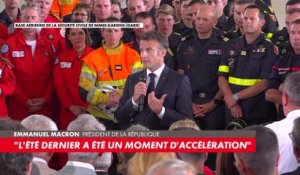 Emmanuel Macron sur la lutte contre les incendies : «On a relancé la filière des Canadair»