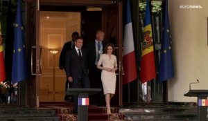En visite en Moldavie, Emmanuel Macron affiche son soutien à la souveraineté de l'État moldave