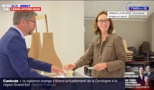 Législatives 2022: Amélie de Montchalin, ministre de la Transition écologique, vote à Ormoy-la-Rivière en Essonne
