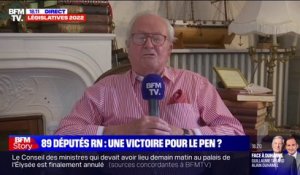 Pour Jean-Marie Le Pen, l'élection de 89 députés RN est "un succès inattendu qui témoigne d'une prise de conscience du peuple français"