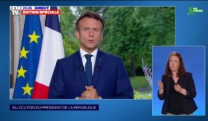 Emmanuel Macron: "Dès cet été, il nous faudra prendre des mesures d'urgence pour répondre aux besoins du pays et de votre quotidien"