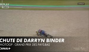 Chute de Darryn Binder - Grand Prix des Pays-Bas - MotoGP
