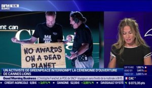 Le journal de la Com': un activiste de Greenpeace interrompt la cérémonie d'ouverture de Cannes Lions