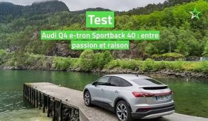 Test Audi Q4 e-tron Sportback 40 : entre passion et raison