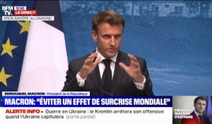 Emmanuel Macron: "Notre volonté est de tenir les prix du gaz et du pétrole"