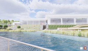 La future nouvelle piscine de l'Orient à Tournai. Vidéo d'AAVO Architects.