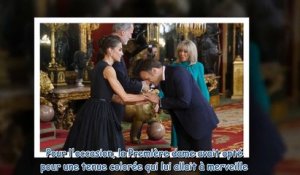 Brigitte Macron et Letizia d'Espagne rivalisent d'élégance et font fi du protocole lors d'un dîner t