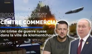 Guerre en Ukraine: le récit vidéo du bombardement du centre commercial de Krementchouk