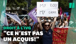 Manifestation pour le droit à l'IVG: "ce n'est pas un acquis!"
