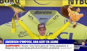 Tour de France: Fabio Jakobsen remporte la deuxième étape du Tour de France, Wout van Aert prend le maillot jaune