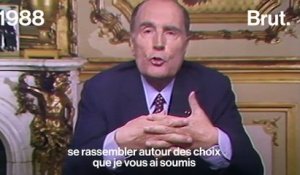 François Mitterrand et la majorité relative en 1988