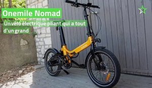 Test Onemile Nomad : un vélo électrique pliant qui a tout d'un grand
