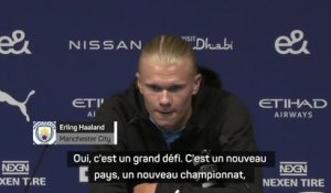 Manchester City - Haaland : "Un grand défi, un niveau différent"