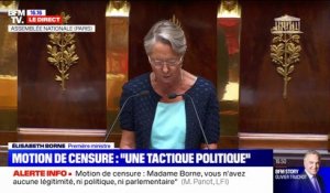 "Vous n'avez pas de majorité stable", lance Élisabeth Borne aux députés de la Nupes