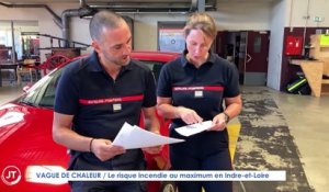 Le Journal - 12/07/2022 - VAGUE DE CHALEUR / Le risque incendie au maximum en Indre-et-Loire