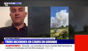 Gironde: 400 hectares brûlés à Landiras, selon les pompiers