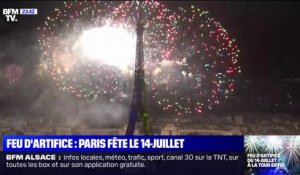 Les images du feu d'artifice qui a illuminé le ciel parisien à l'occasion du 14-Juillet